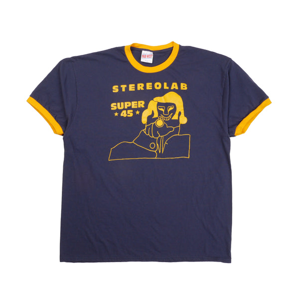 00's ステレオラブ / Stereolab リンガーTシャツ オフィシャル Stereolab Cliff Ringer Tee - Public Laundry