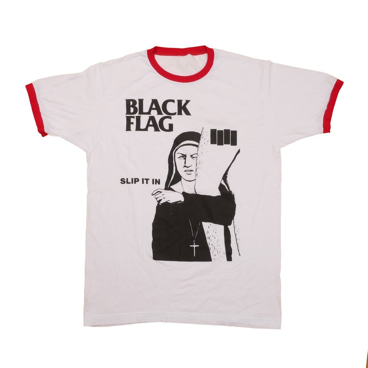 Black Flag Ringer Tee