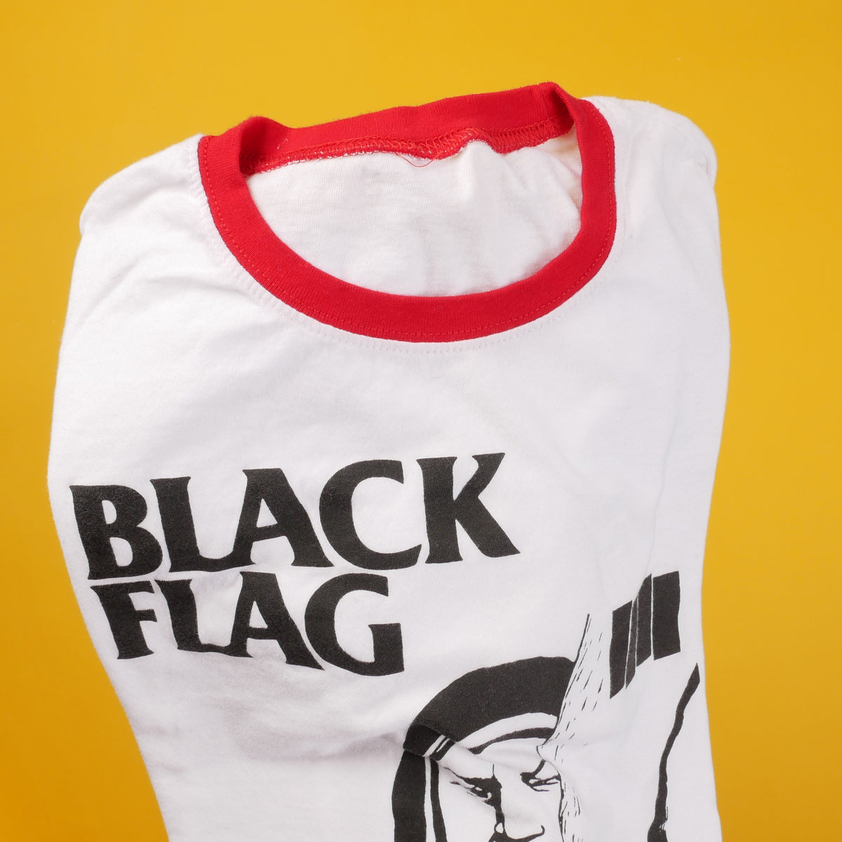 Black Flag Ringer Tee