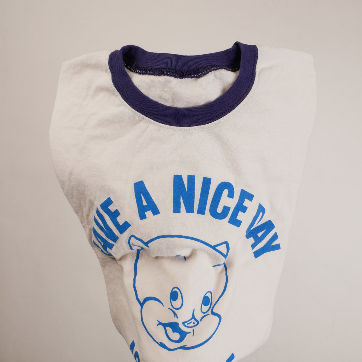 Have A Nice Day Porky Ringer Tee