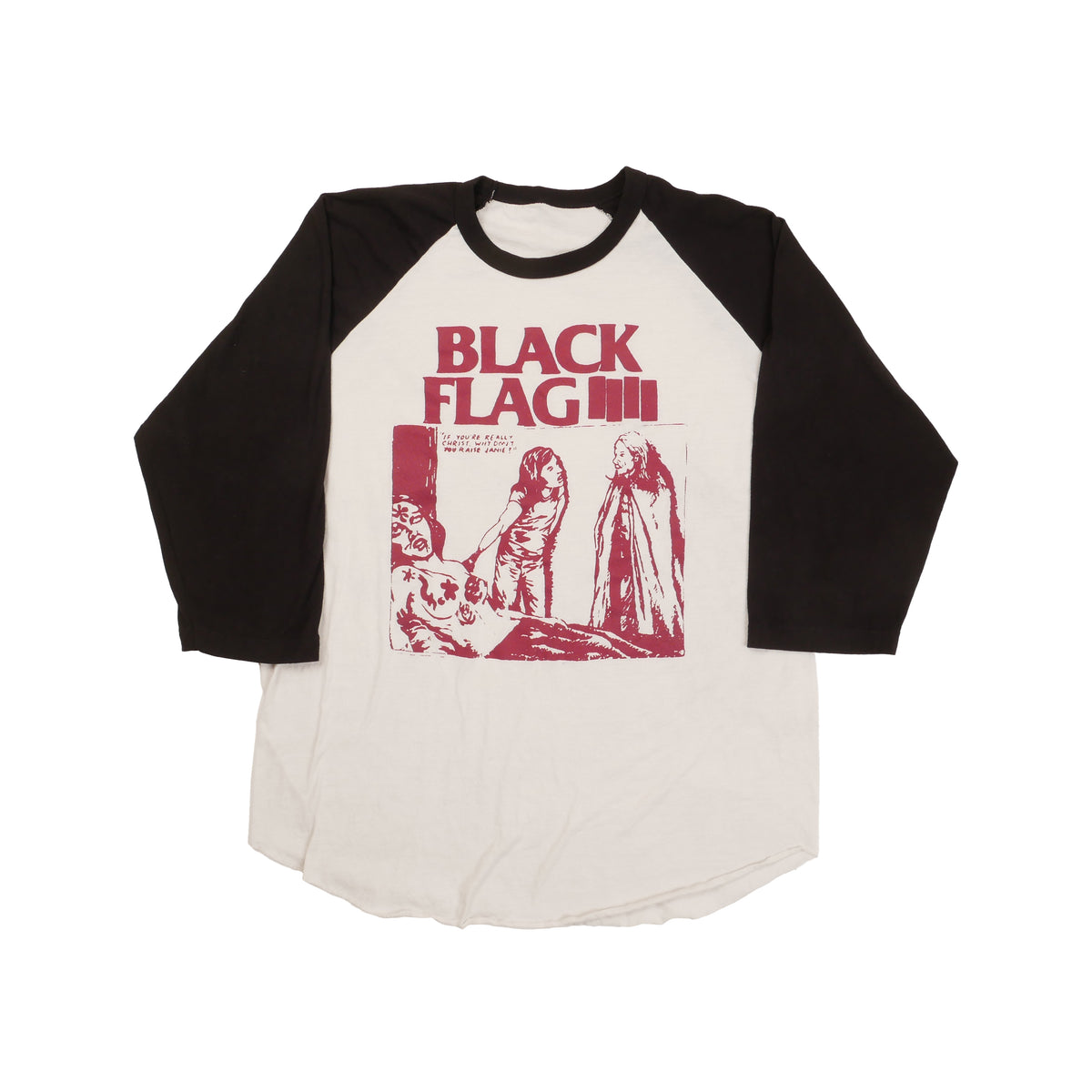 Black Flag Raglan Tee