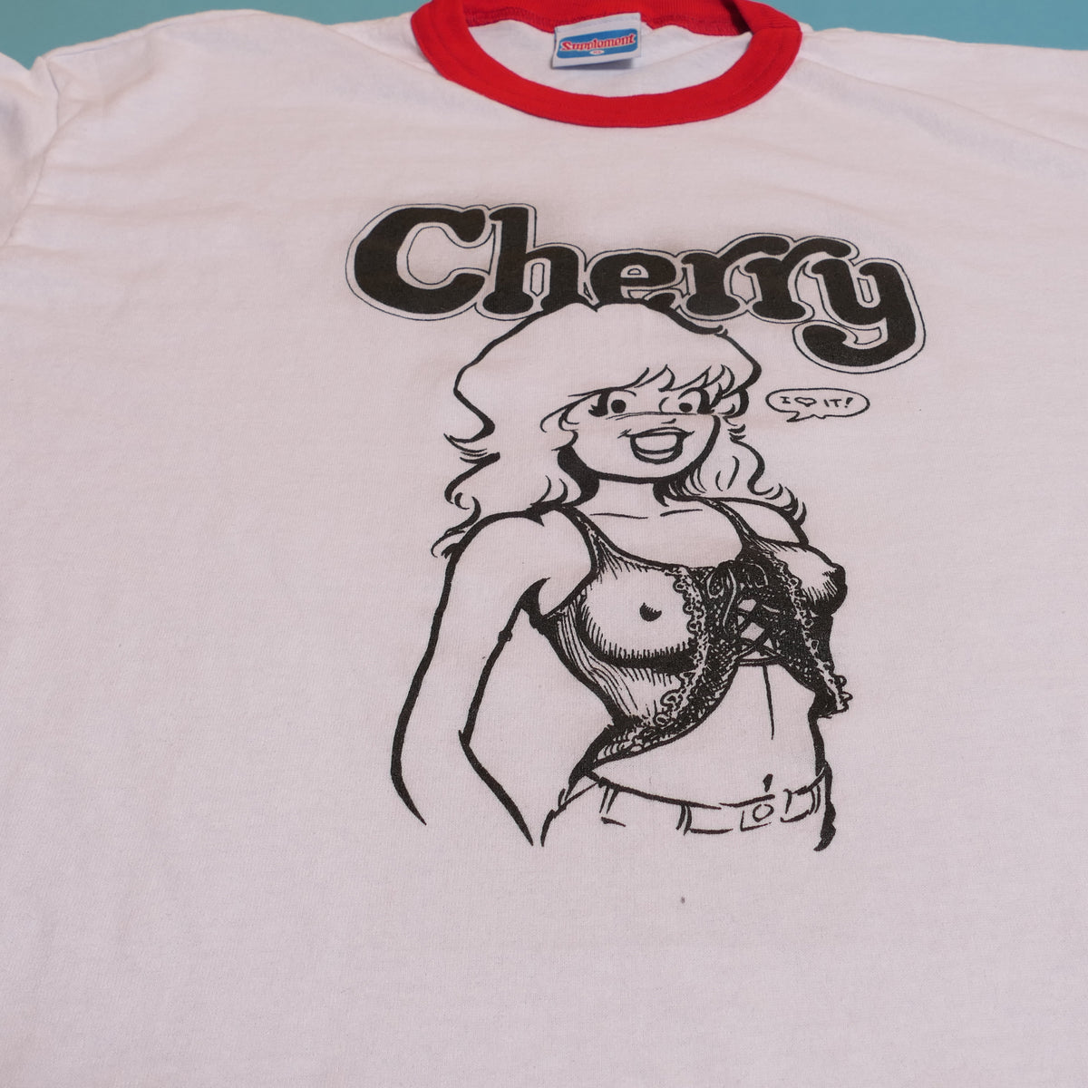 Cherry Comix Ringer Tee