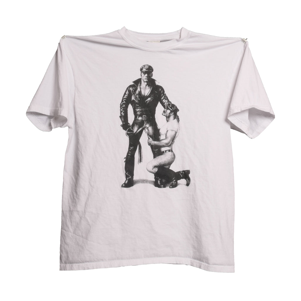 T-shirt "Come To Daddy" - Collaboration Tom Of Finland X Nicopanda (Blanc, Coton)