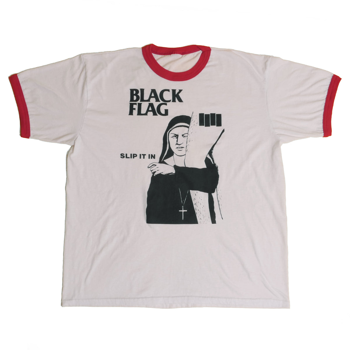 Black Flag Ringer Tee