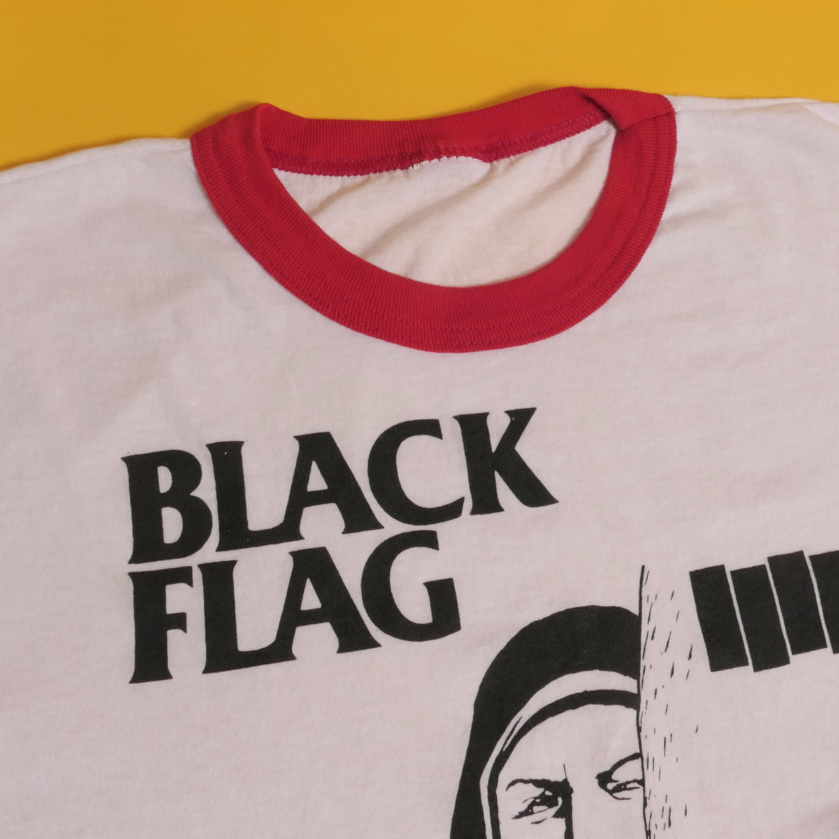 Black Flag Ringer Tee