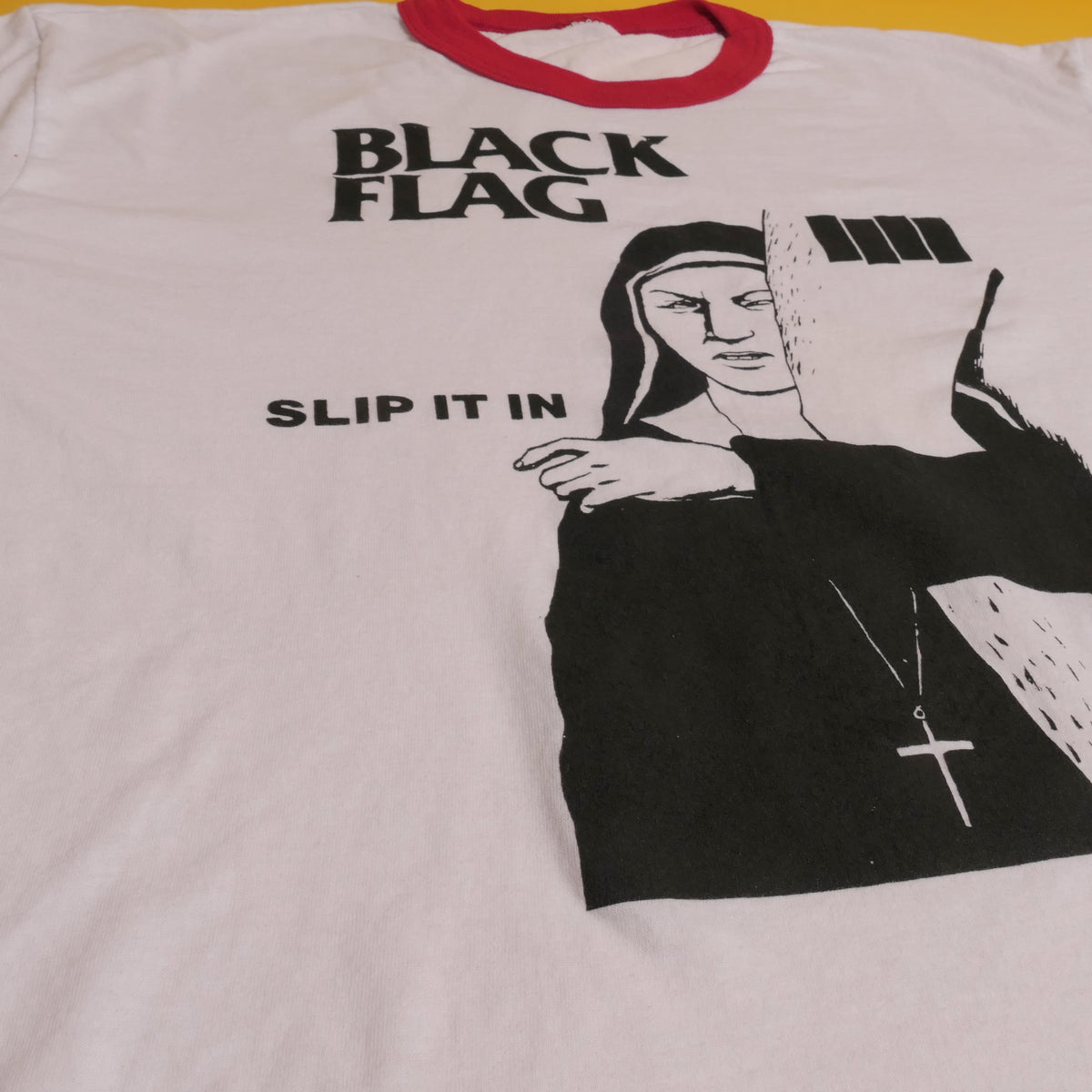 Black Flag Ringer Tee