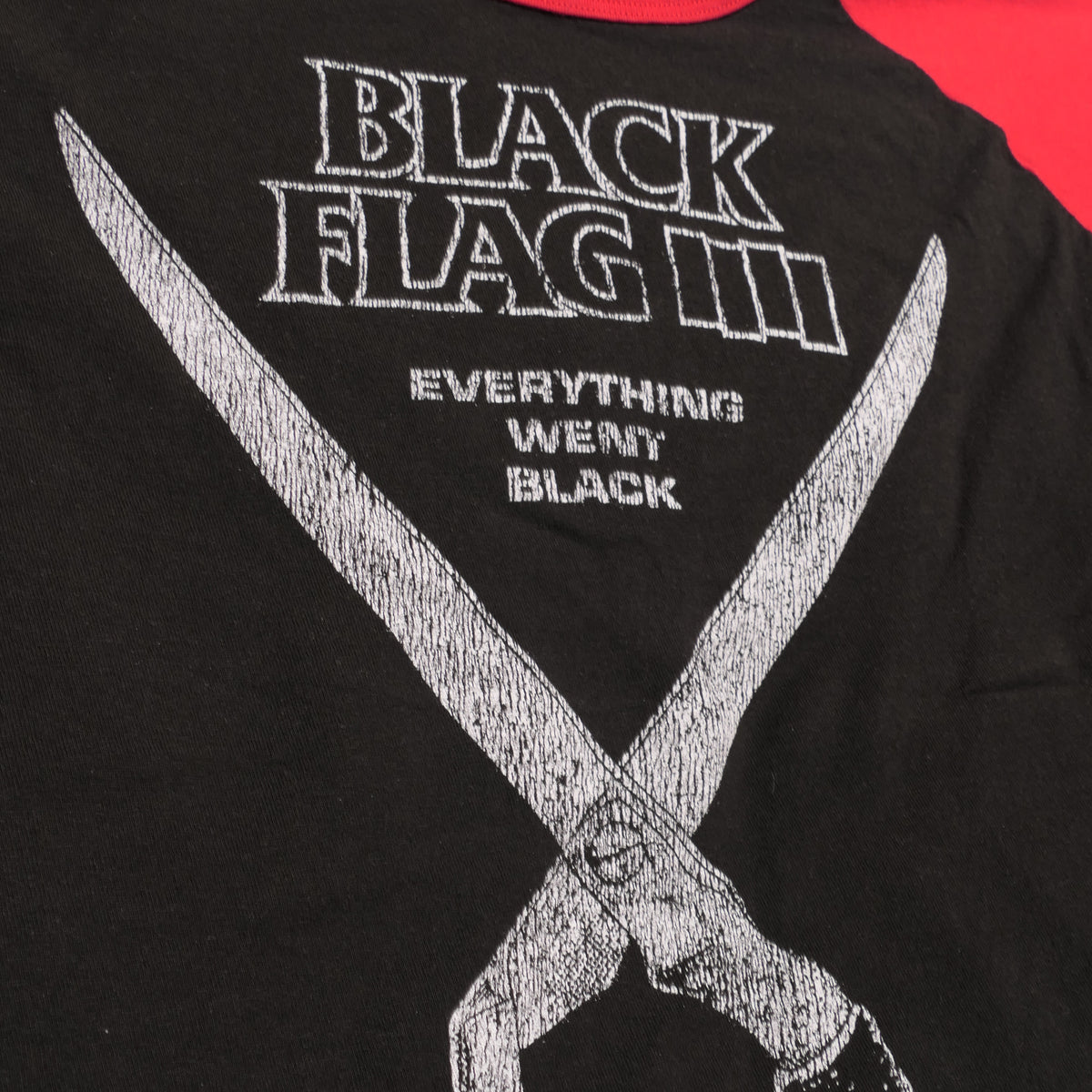 Black Flag Raglan Tee