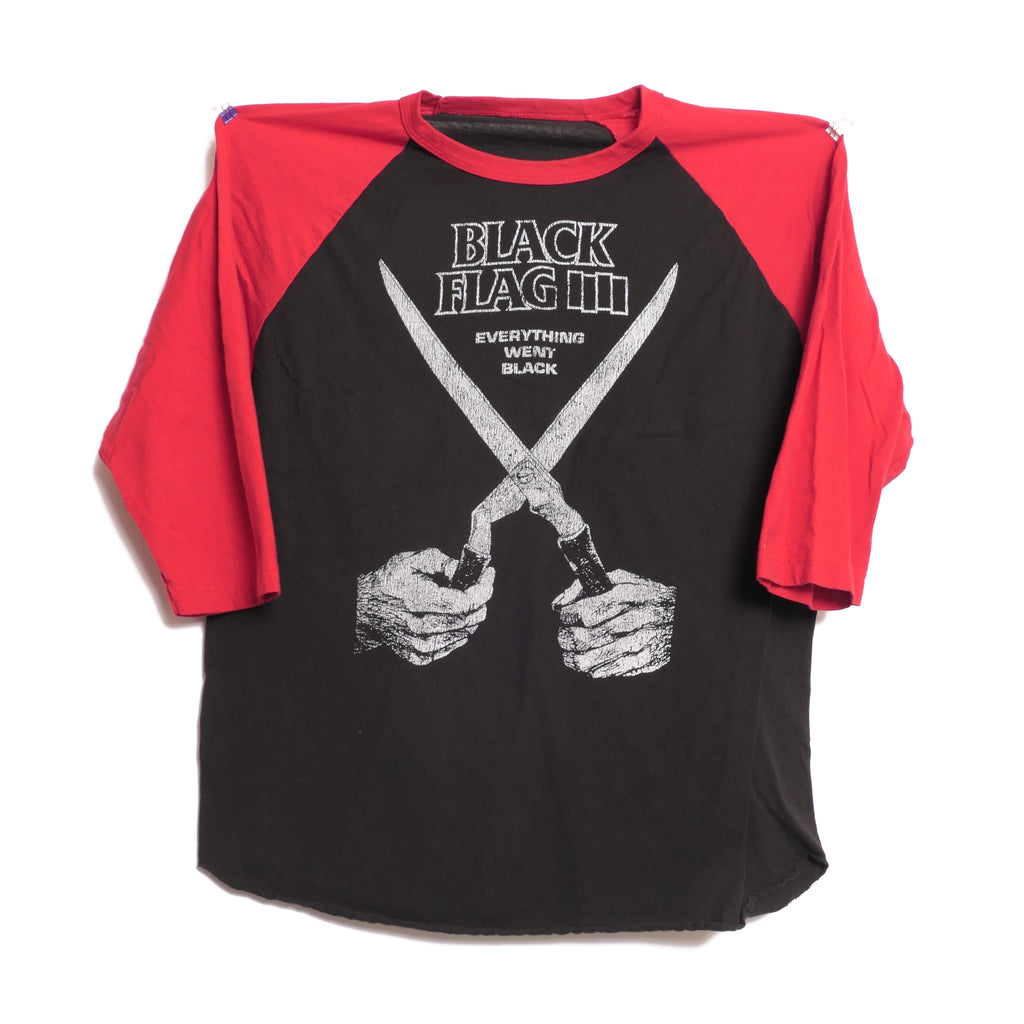 Black Flag Raglan Tee - Public Laundry