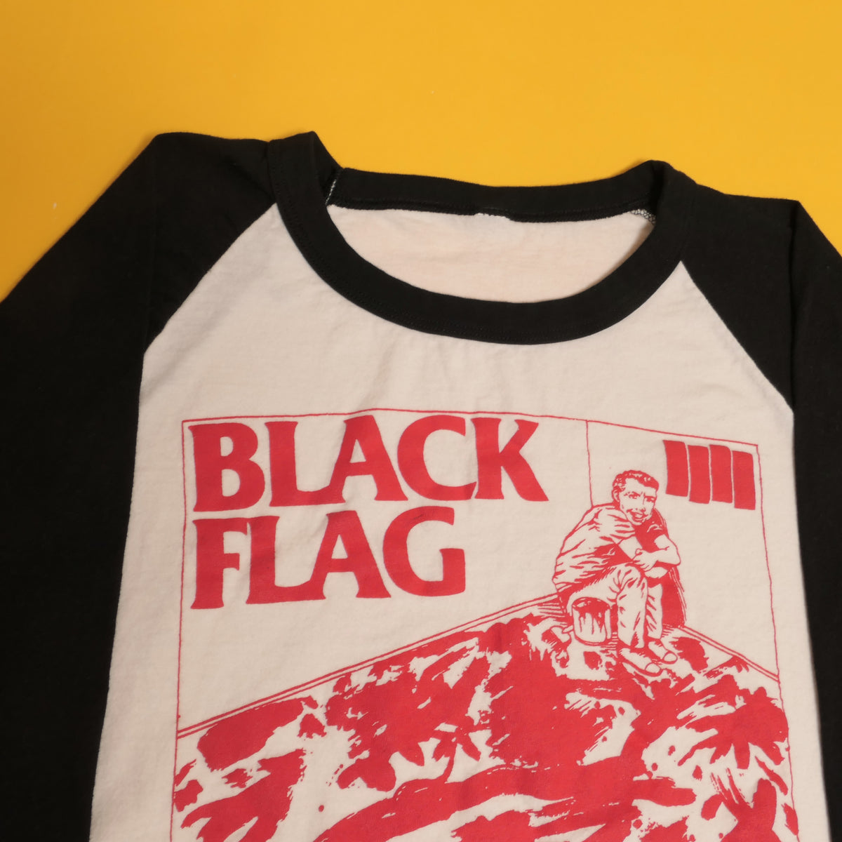 Black Flag Six Pack Raglan Tee