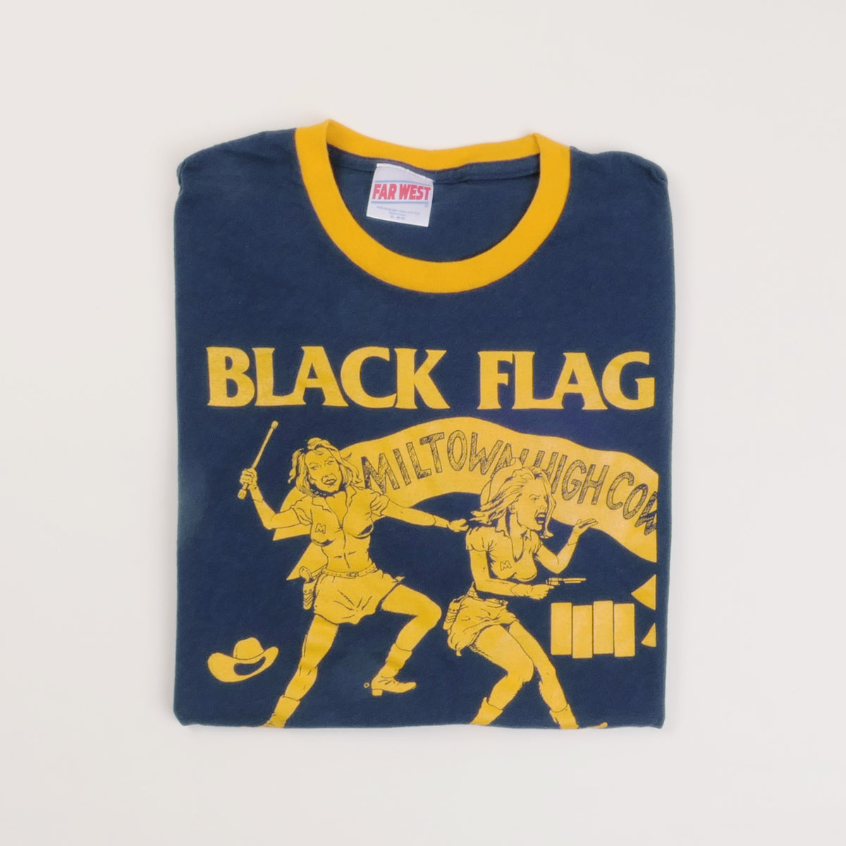 Black Flag Ringer Tee